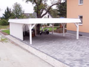 Attika Flachdach Carport