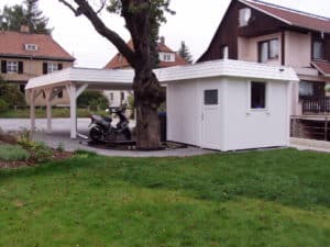 Attika Flachdach Carport