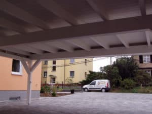 Attika Flachdach Carport