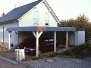 Attika Flachdach Carport