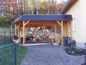 Attika Flachdach Carport