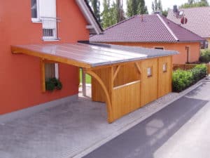 Carport Bedachung durchsichtig