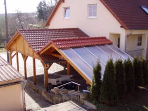 Carport Bedachung durchsichtig