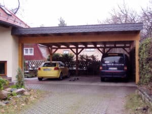 Carport mit Gründach