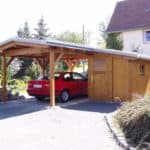 Carport mit Gründach