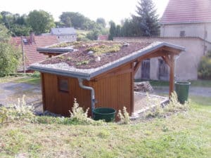 Carport mit Gründach