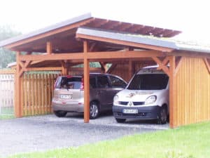 Carport mit Gründach
