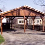 Carport mit Satteldach