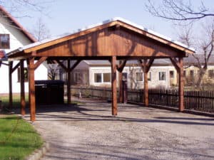 Carport mit Satteldach