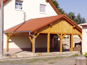 Carport mit Satteldach