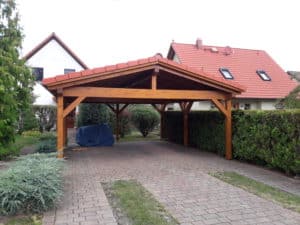 Carport mit Satteldach